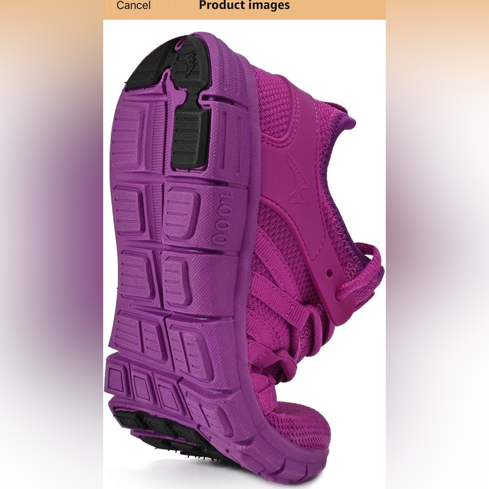 INZCOU || NWOT Purple Women's Athletic Shoes (Women’s 8.5) - Picture 5 of 7